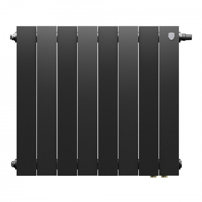 Радиатор биметаллический Royal Thermo Piano Forte 500 черный VR80 - 8 секц. Радиатор биметаллический Royal Thermo Piano Forte 500 черный VR80 - 8 секц.
