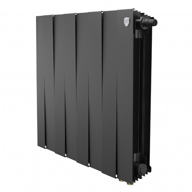 Радиатор биметаллический Royal Thermo Piano Forte 500 черный VR80 - 8 секц. Радиатор биметаллический Royal Thermo Piano Forte 500 черный VR80 - 8 секц.