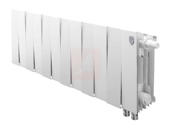 Биметаллический радиатор Royal Thermo Piano Forte 200 VDR Bianco Traffico, 12 секций Биметаллический радиатор Royal Thermo Piano Forte 200 VDR Bianco Traffico, 12 секций