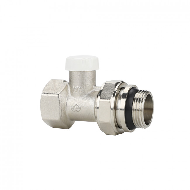 Клапан запорный радиаторный Varmega VM103 ДУ20 3/4" ВР-НР, прямой, с самоуплотняющимся полусгоном VM10313 Клапан запорный радиаторный Varmega VM103 ДУ20 3/4" ВР-НР, прямой, с самоуплотняющимся полусгоном VM10313