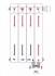 Радиатор биметаллический Rifar Monolit 500 х 4 сек. НП правое (MVR) Титан