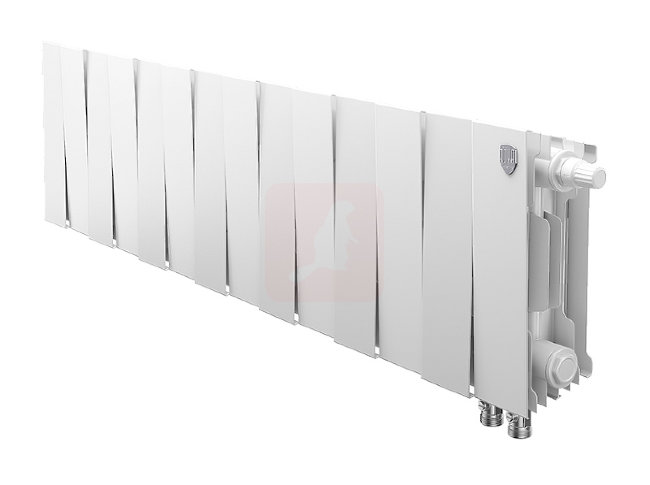 Биметаллический радиатор Royal Thermo Piano Forte 200 VDR Bianco Traffico, 14 секций Биметаллический радиатор Royal Thermo Piano Forte 200 VDR Bianco Traffico, 14 секций