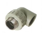 Колено комбинированное GF+Hakan PPR НР 25х1/2", серое Колено комбинированное GF+Hakan PPR НР 25х1/2", серое