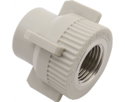 Муфта комбинированная FV-Plast PPR ВР 20х1/2" с крестом, серая Муфта комбинированная FV-Plast PPR ВР 20х1/2" с крестом, серая