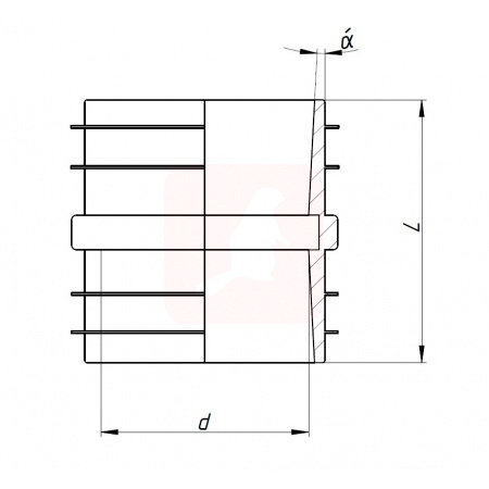 Гильза для прохода стен Ostendorf KGF PU 250x240 mm