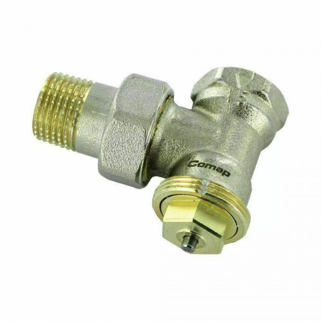 Клапан термостатический угловой Comap R808 ДУ20 3/4"в/н, с фиксированным Kv, R808606 Клапан термостатический угловой Comap R808 ДУ20 3/4"в/н, с фиксированным Kv, R808606