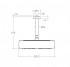Излив душевой круглый Ramon Soler Hydrotherapy D300 мм., потолочный, встраиваемый, латунь BV02RMVOLCUC медь