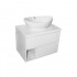 Тумба для ванной комнаты Mixline "АВРОРА-70" подвесная, белая (под столешницу-70 или раковину.Classic-70) (ПВХ - корп)