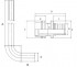 Трубка Г-образная Valfex аксиальная приборная для труб РЕ-Х и PE-RT 16х250