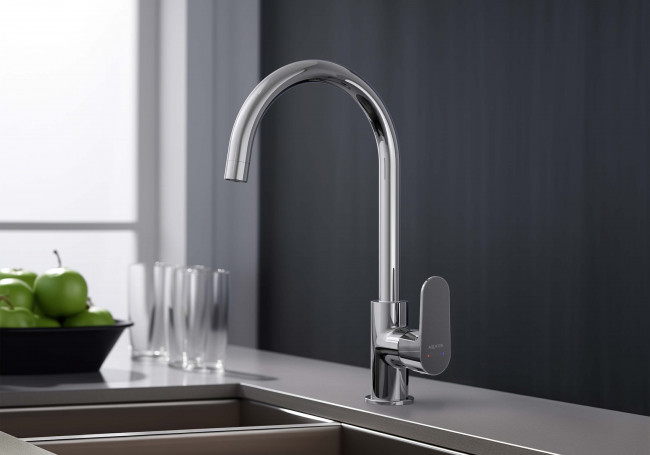 Смеситель для кухни Aquatek Оберон (полукруглый излив), хром AQ1282CR Смеситель для кухни Aquatek Оберон (полукруглый излив), хром AQ1282CR