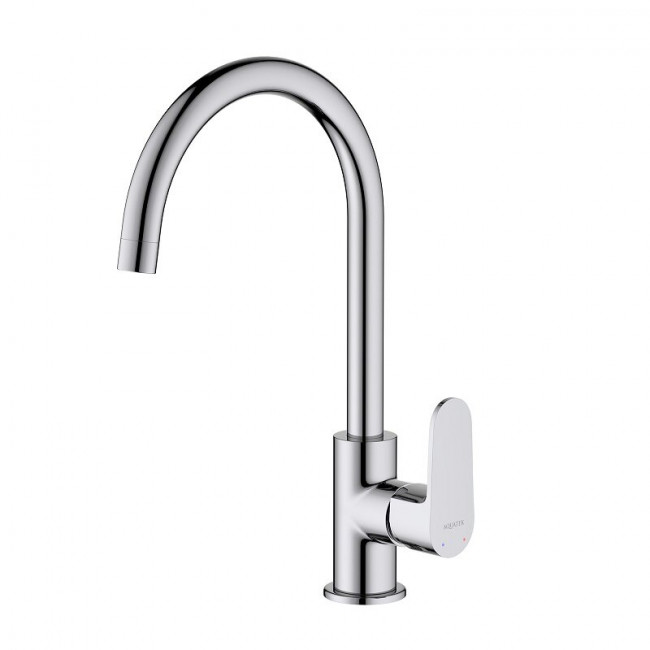 Смеситель для кухни Aquatek Оберон (полукруглый излив), хром AQ1282CR Смеситель для кухни Aquatek Оберон (полукруглый излив), хром AQ1282CR