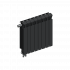Радиатор биметаллический Rifar Monolit 500 х 8 сек. НП левое (MVL) Антрацит