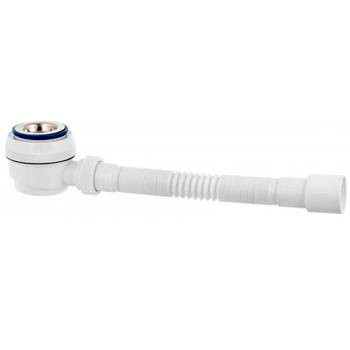 Сифон для душевого поддона VIRPlast 1 1/2"х40/50 с нержавеющей чашкой 70 мм и с гофротрубой Сифон для душевого поддона VIRPlast 1 1/2"х40/50 с нержавеющей чашкой 70 мм и с гофротрубой