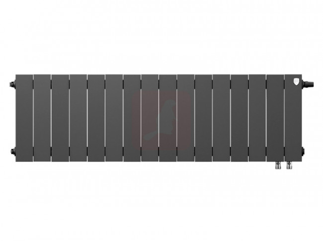 Биметаллический радиатор Royal Thermo Piano Forte 300 VDR Noir Sable, 16 секций Биметаллический радиатор Royal Thermo Piano Forte 300 VDR Noir Sable, 16 секций