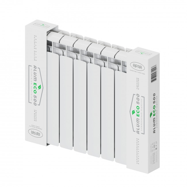 Алюминиевый радиатор Rifar Alum Eco 500, 6 секций