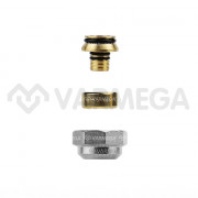 Адаптер резьбовой Varmega 16х2,2-3/4"E, евроконус, серия VM092, латунь, VM09203