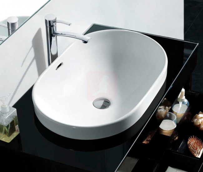 Раковина CeramaLux 61 5006С встраиваемая в тумбу