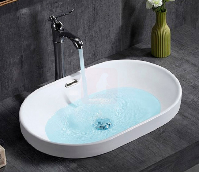 Раковина CeramaLux 61 5006С встраиваемая в тумбу