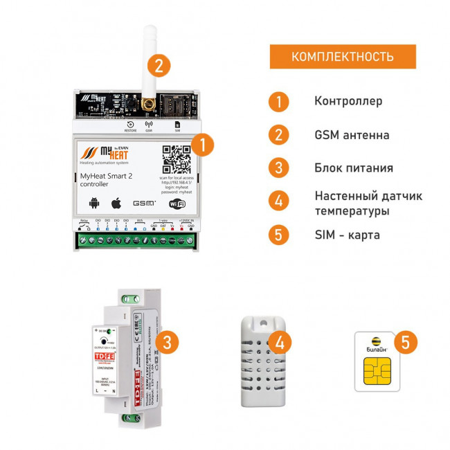Контроллер отопления MyHeat Smart 2 Контроллер отопления MyHeat Smart 2