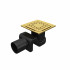 Душевой трап RGW Drain Leo-01-10Gb 100х100 мм золото браш. 60210110-06