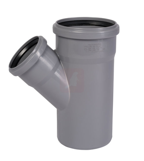 Тройник канализационный Ostendorf HTEA 110/75х45°