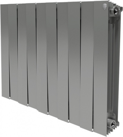 Радиатор биметаллический Royal Thermo Piano Forte 500 new/Silver Satin-14 секц.