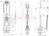 Комплект арматуры Wirquin: Сливной двухрежимный механизм Wirquin ONE 3/6 L, Клапан заливной KOMPACT поршневого типа,  донный, пластик 1/2"