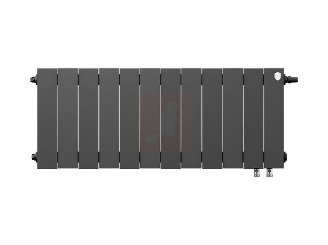 Биметаллический радиатор Royal Thermo Piano Forte 300 VDR Noir Sable,12секций Биметаллический радиатор Royal Thermo Piano Forte 300 VDR Noir Sable,12секций