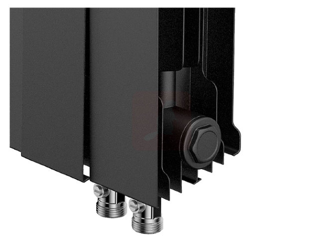 Биметаллический радиатор Royal Thermo Piano Forte 300 VDR Noir Sable,12секций Биметаллический радиатор Royal Thermo Piano Forte 300 VDR Noir Sable,12секций