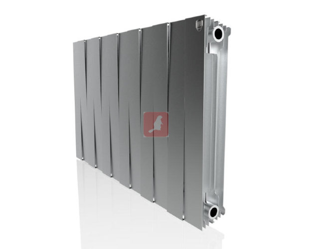 Радиатор биметаллический Royal Thermo Piano Forte 500 new/Silver Satin-12 секц.