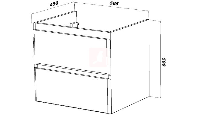 Тумба с раковиной Sanstar Arista 60, 2 ящика, подвесная, белая, Grace 60 Тумба с раковиной Sanstar Arista 60, 2 ящика, подвесная, белая, Grace 60