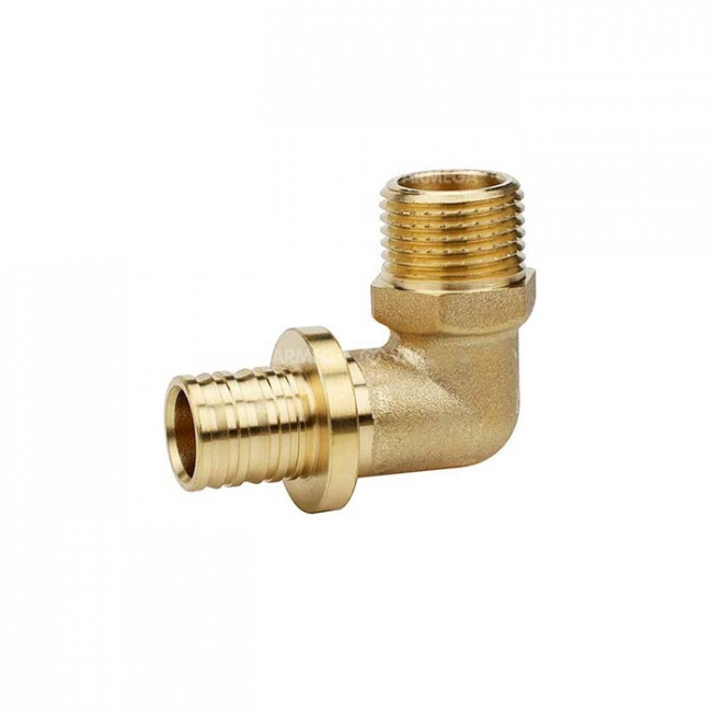 Угольник 90° Varmega Slide-fit 20х1/2" НР, латунь, аксиальный VM51413 Угольник 90° Varmega Slide-fit 20х1/2" НР, латунь, аксиальный VM51413