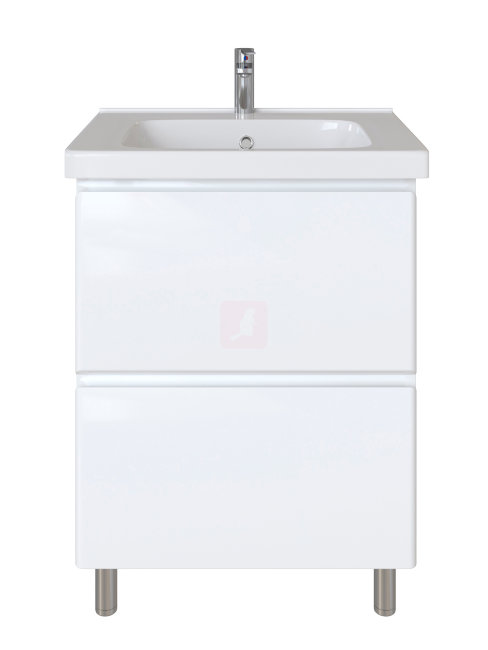 Тумба с раковиной Sanstar Arista 60, 2 ящика, напольная, белая, Grace 60 Тумба с раковиной Sanstar Arista 60, 2 ящика, напольная, белая, Grace 60