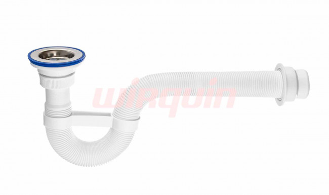 Сифон для душевого поддона, гофрированный VIRPlast "VIR" 40/50 с нержавеющей чашкой Сифон для душевого поддона, гофрированный VIRPlast "VIR" 40/50 с нержавеющей чашкой