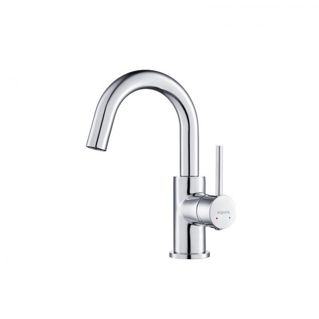 Смеситель для раковины Aquatek Европа без донного клапана, хром AQ1307CR Смеситель для раковины Aquatek Европа без донного клапана, хром AQ1307CR