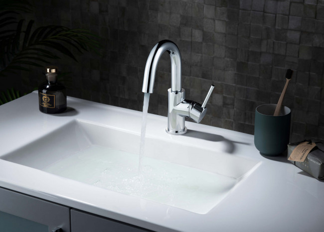 Смеситель для раковины Aquatek Европа без донного клапана, хром AQ1307CR Смеситель для раковины Aquatek Европа без донного клапана, хром AQ1307CR