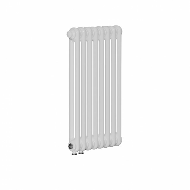 Радиатор трубчатый стальной вертикальный Rifar Tubog Ventil 2120 DV1, 07 сек.3/4 ниж.подк., белый, (кроншт.в компл.)