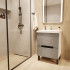 Тумба для ванной комнаты Mixline "Честер -60" бетон под умывальник Грэйс- 60 (ПВХ)