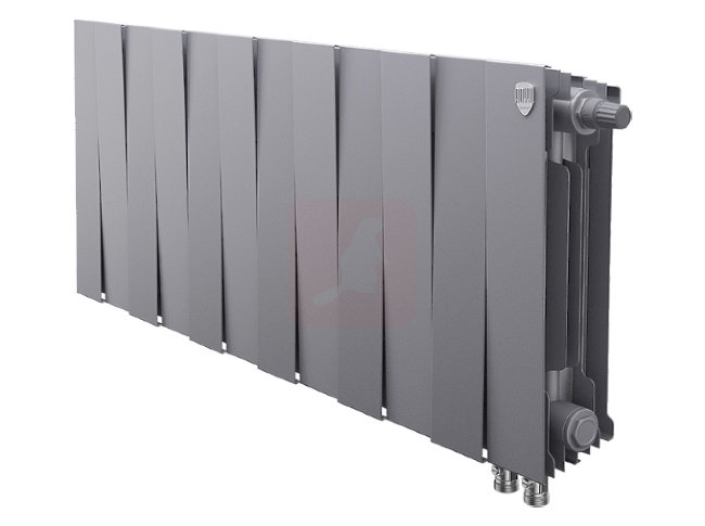 Биметаллический радиатор Royal Thermo Piano Forte 300 VDR Silver Satin, 12 секций Биметаллический радиатор Royal Thermo Piano Forte 300 VDR Silver Satin, 12 секций