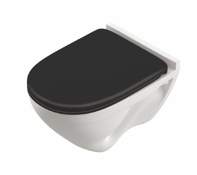 Унитаз подвесной Sanita luxe ATTICA COLOR BLACK Унитаз подвесной Sanita luxe ATTICA COLOR BLACK