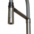 Смеситель для кухни 35k Mixline MLSS-0402 серый гибкий излив магнит, п/гайку, сатин