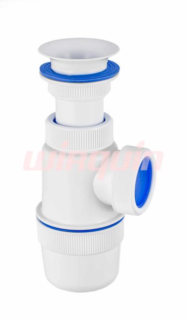 Сифон для раковины и мойки VIRPlast "Элит" 1 1/4"х40 пластиковая чашка 63 мм