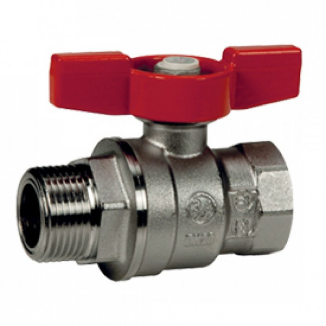 Кран шаровой Giacomini R254D ДУ15(1/2") В-Н ручка-бабочка GIA R254X003