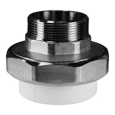 Муфта комбинированная, разъемная (американка) Valfex PPR ВР 25х1", серая Муфта комбинированная, разъемная (американка) Valfex PPR ВР 25х1", серая