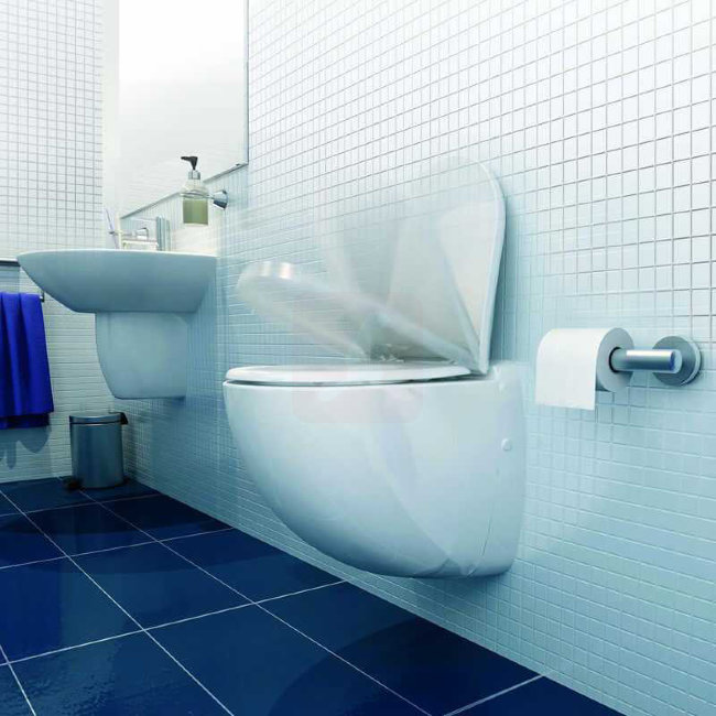 Унитаз подвесной со встроенным насосом-измельчителем SFA SANICOMPACT COMFORT Унитаз подвесной со встроенным насосом-измельчителем SFA SANICOMPACT COMFORT