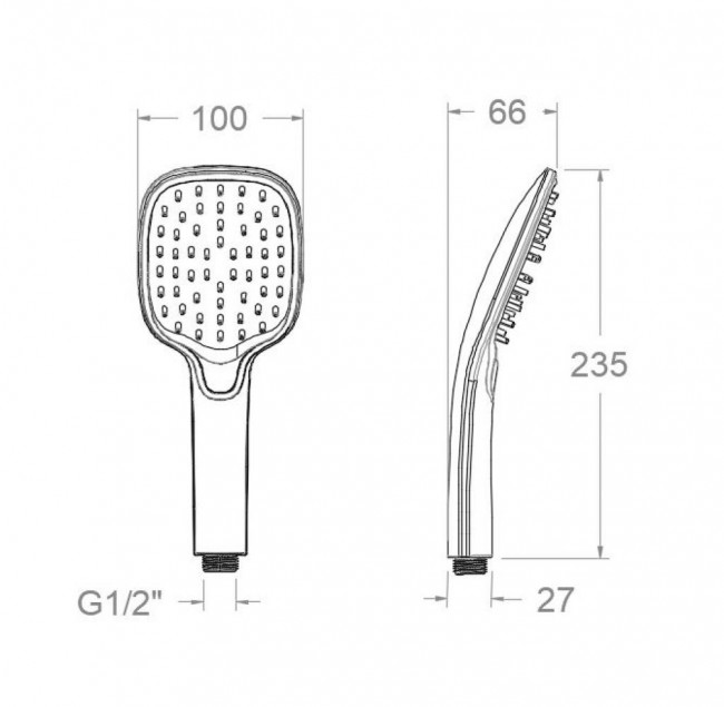 Душевая штанга с душевым комплектом Ramon Soler Hydrotherapy Q3 медь 377303Q3CUC