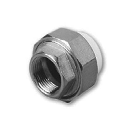 Муфта комбинированная, разъемная (американка) GF+Hakan PPR ВР 20х3/4", белая (150) Муфта комбинированная, разъемная (американка) GF+Hakan PPR ВР 20х3/4", белая (150)
