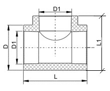 Тройник Valfex PPR 32, белый Тройник Valfex PPR 32, белый