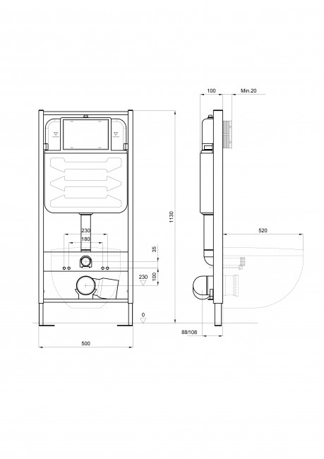 Комплект подвесного унитаза Aquatek Дива AQ2012-00 и инсталляции Aquatek Standard 50 INS-0000012 с звукоизол. прокладкой, (без клавиши и крепежа) Комплект подвесного унитаза Aquatek Дива AQ2012-00 и инсталляции Aquatek Standard 50 INS-0000012 с звукоизол. прокладкой, (без клавиши и крепежа)