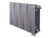 Биметаллический радиатор Royal Thermo Piano Forte 300 VDR Silver Satin, 8 секций